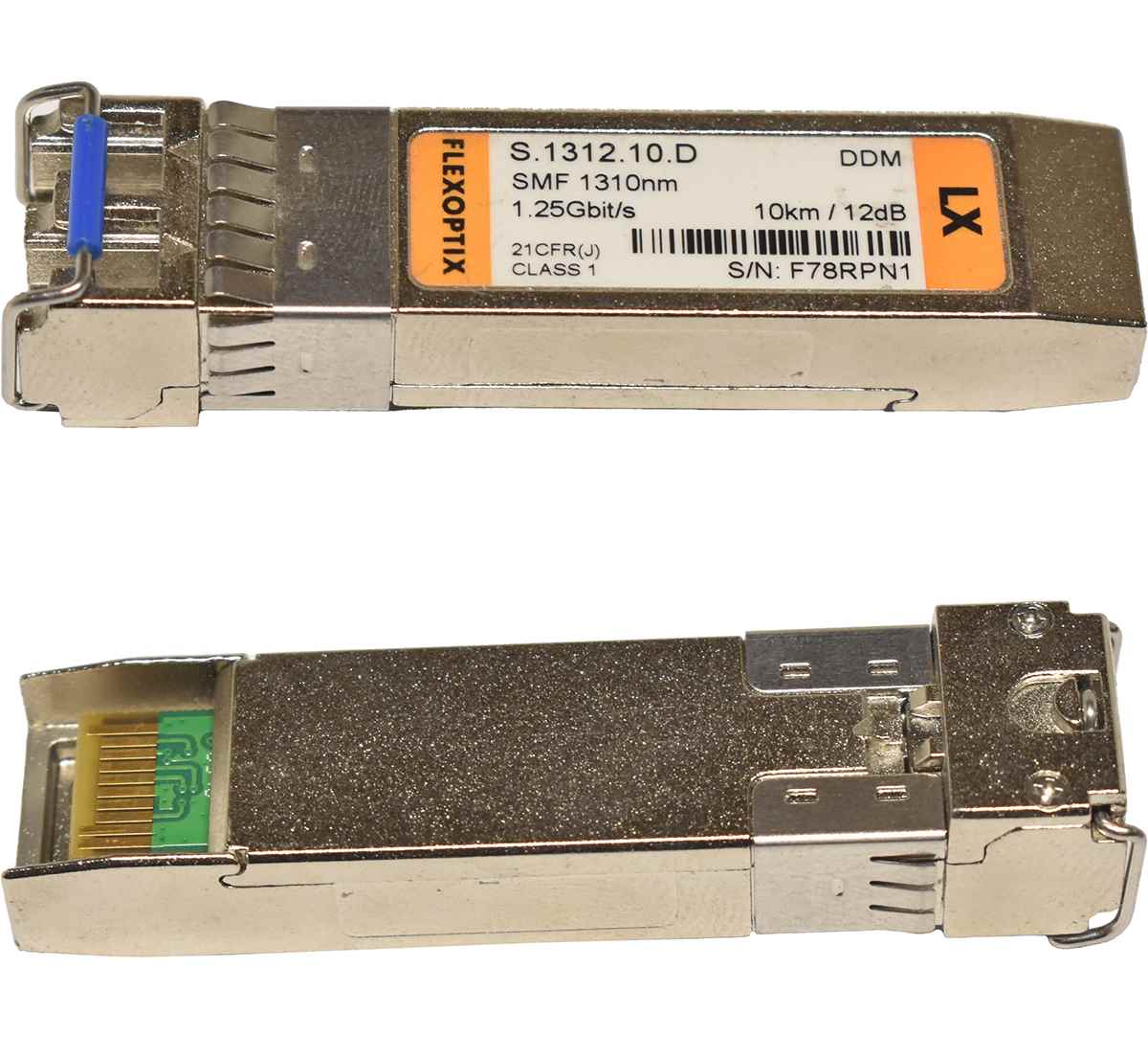 FlexOptix GBIC S.1312.10.D 1.25Gbit/s SFP SMF 1310nm 10km / 12dB Transceiver