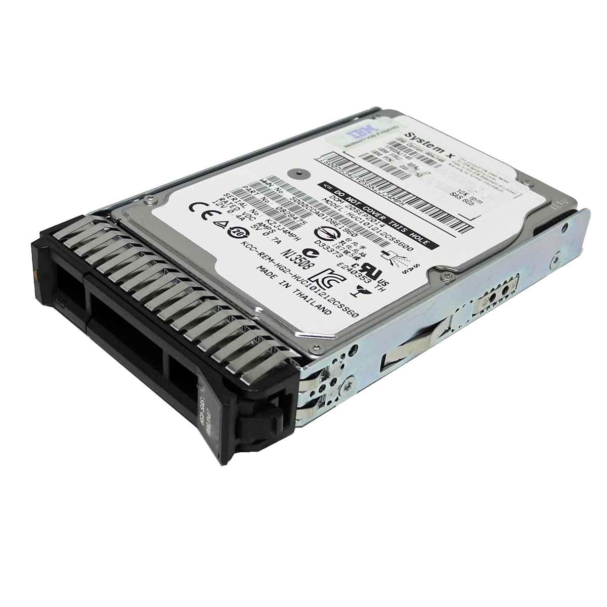 IBM 300GB 2.5“ 10K 6G SAS HDD/Festplatte 00AJ097 00AJ100 mit Rahmen 00E7600 IBM 600GB 2.5“ 10K 6G SAS HDD/Festplatte 49Y2052 mit Rahmen 00E7600