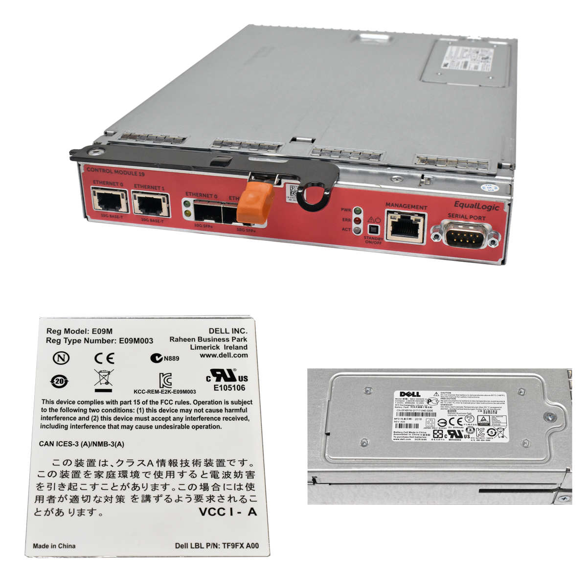 DELL-E09M003-03KKYP-3KKYP-EqualLogic-Control-Modul-001.jpg DELL E09M003 03KKYP 3KKYP EqualLogic Control Module 19 für PS4210 Series + Batterie