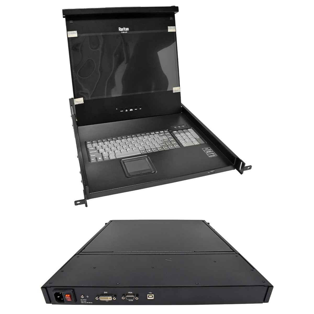 Raritan T1700-LED 02AU025 KVM Console 17" US Keyboard +Rack Rails Raritan T1700-LED 02AU025 KVM Console 17" US Keyboard +Rack Rails