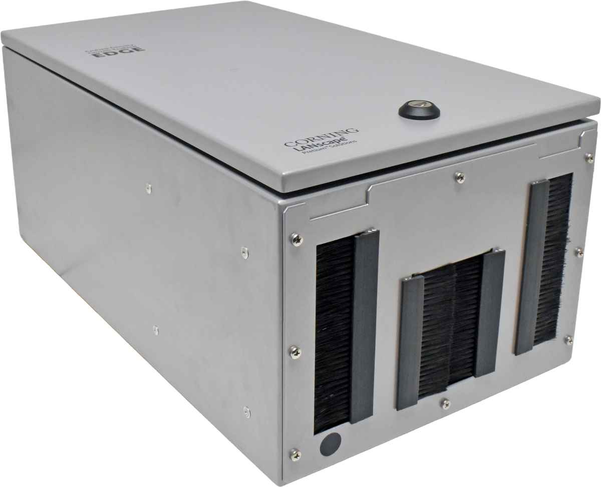 Corning EDGE-CZB Edge Floorbox for raised floor installation 288f +keys