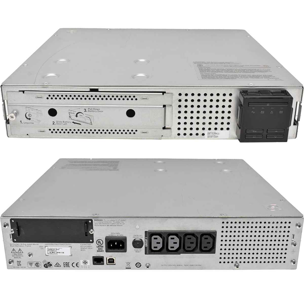 APC Smart UPS SMT750RMI2U 750VA 500W 2HE USV no Batteries no Front Bezel APC Smart UPS SMT750RMI2U 750VA 500W 2HE USV no Batteries no Front Bezel