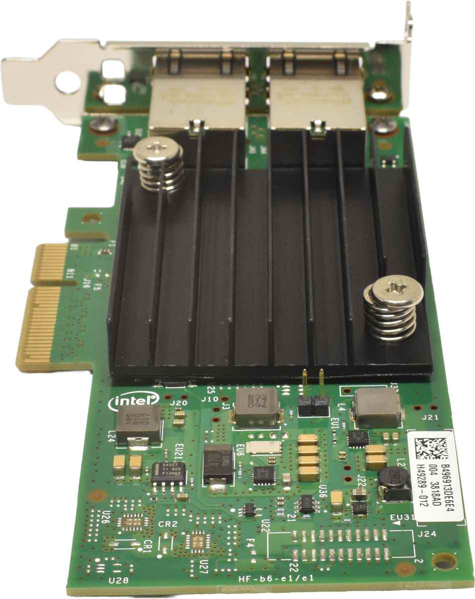Intel X550-T2 Dual-Port 10GbE RJ45 PCIe x8 Server Adapter X550T2G1P5 LP Intel X550-T2 Dual-Port 10GbE RJ45 PCIe x8 Server Adapter X550T2G1P5 LP