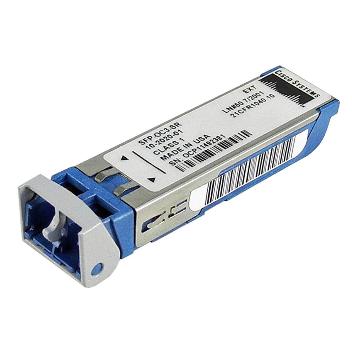 Cisco Original SFP-OC3-SR 155Mbps 2km 1310nm SFP Transceiver MPN: 10-2020-01 Cisco Original SFP-OC3-SR 155Mbps 2km 1310nm SFP Transceiver MPN: 10-2020-01