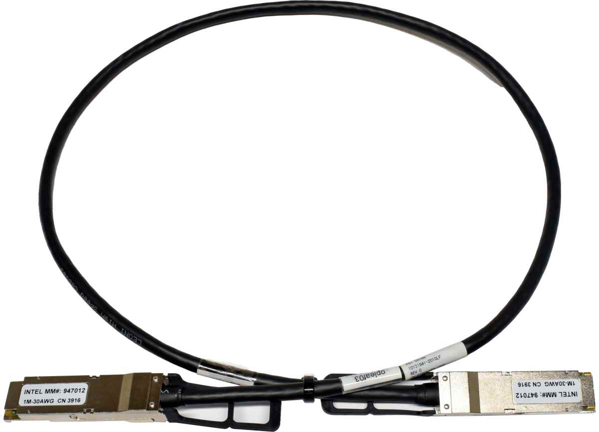 Intel 100 Gbps 10131941-2010LF 947012 1m QSFP28 QSFP28 Datenkabel
