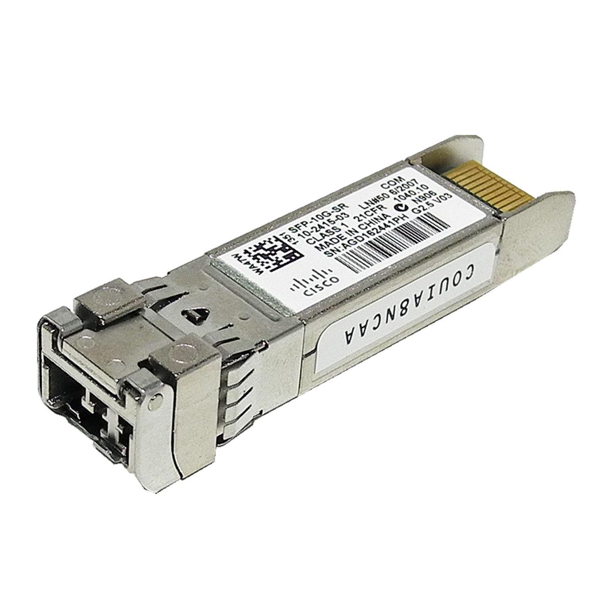 Cisco SFP-10G-SR 10-2415-03 COUIA8NCAA 10G SFP+ 850nm 300m LC Duplex Transceiver Module Cisco SFP-10G-SR 10-2415-03 COUIA8NCAA 10G SFP+ 850nm 300m LC Duplex Transceiver Module