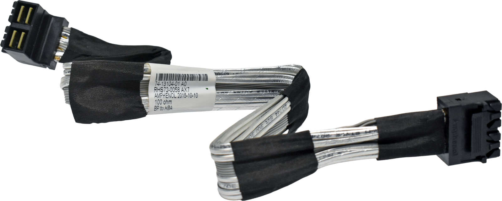 Cisco-Amphenol-RHS72-0058-74-13104-01-12G-MiniSAS-001.jpg Cisco Amphenol RHS72-0058 74-13104-01 12G MiniSAS HD Data Cable 0,45m double SFF-8643 - SFF-8643 for UCS C240 M4