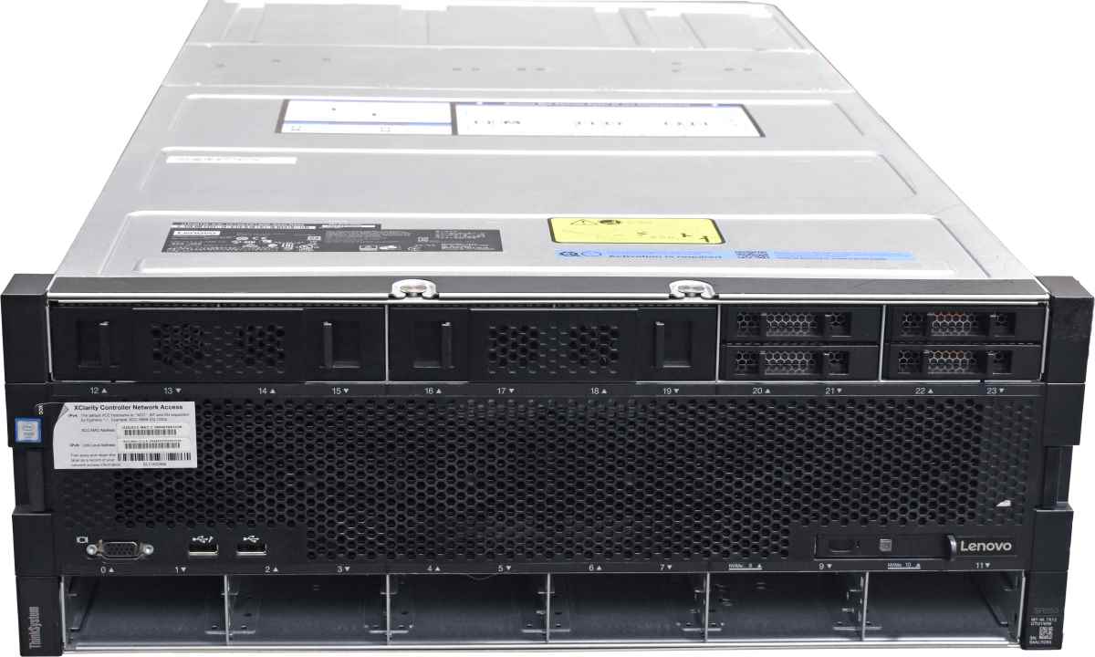 Lenovo ThinkSystem SR950 Server 4xGold 6140 CPU 256GB DDR4 RAM 12x SFF 2,5" 930-16i