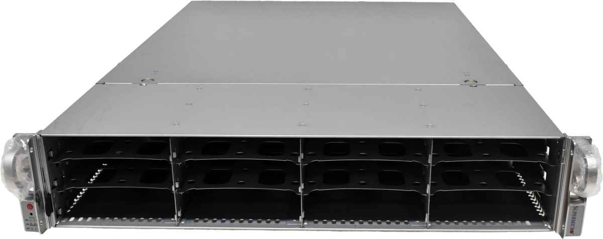 Supermicro CSE826 EPYC 7302P 16C 3GHz H11SSL-NC Board 64GB RAM 12x 3,5Zoll Bay Supermicro CSE826 EPYC 7302P 16C 3GHz H11SSL-C Board 64GB RAM 12x 3,5Zoll Bay