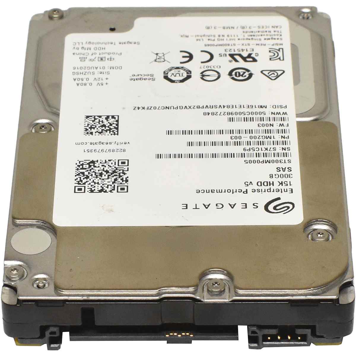 Seagate 300GB 2.5" 15K 12G SAS HDD Festplatte ST300MP0005 1MG200-003 Seagate 300GB 2.5" 15K 12G SAS HDD Festplatte ST300MP0005 1MG200-003