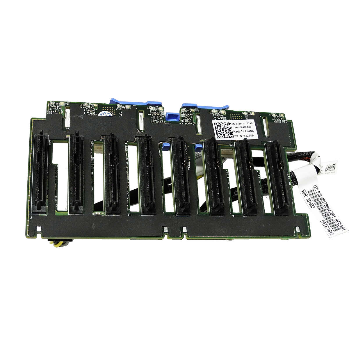 DELL PowerEdge R720 R820 8-Slot SAS 2.5" HDD Backplane 022FYP + 3x Kabel