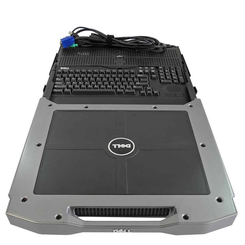 Dell PowerEdge Rack Console 17FP KVM 0HJ9G3 17" FR Keyboard 137PH Dell PowerEdge Rack Console 17FP KVM 0HJ9G3 17" FR Keyboard 137PH