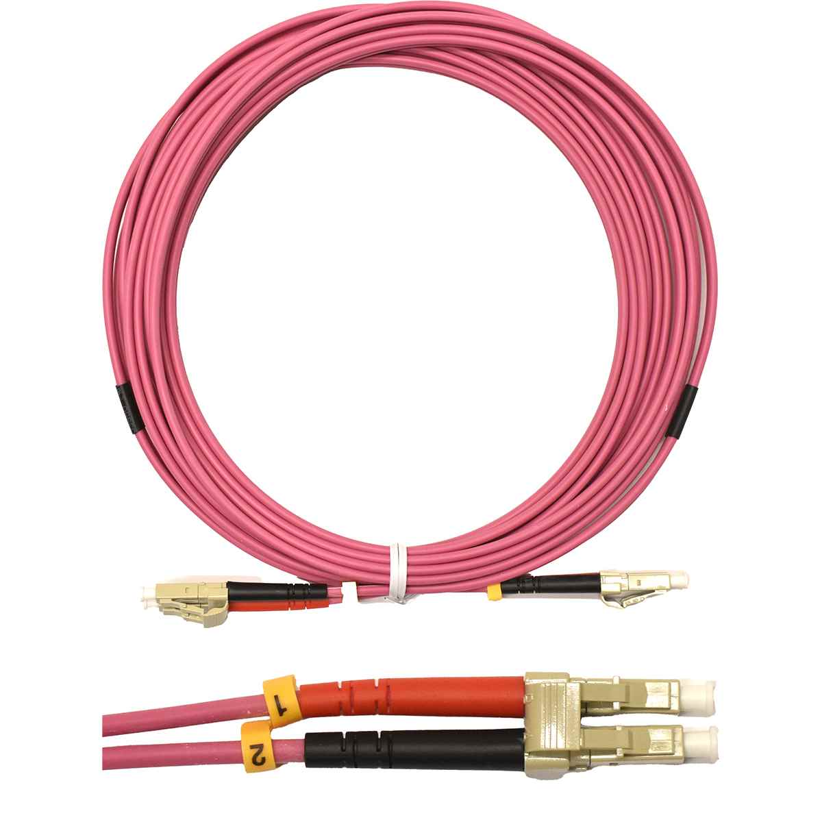 10x Corning OM4 Duplex FIBER Patch Cord Pink LSZH LC/LC-5m NEU