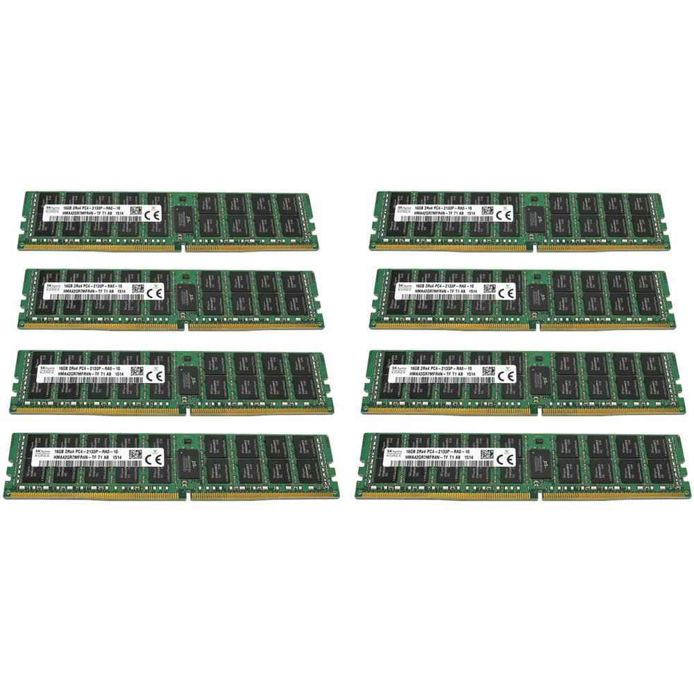 8x SKhynix 16GB 2Rx4 PC4-2133P DDR4 RAM 2x Intel Xeon E5-2630L V3 20 MB Cache 1.8 GHz 8 Core FCLGA2011-3 SR209
