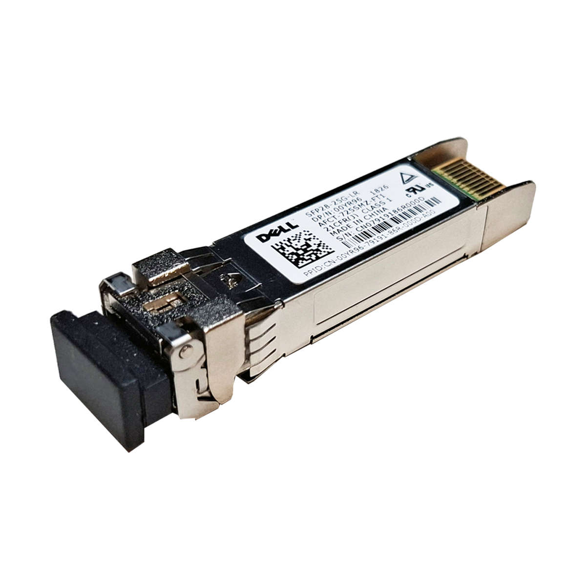 Dell-00YR96-Avago-SFP28-25G-LR-Transceiver-AFCT-72-002.jpg Dell 00YR96 Avago SFP28-25G-LR Transceiver AFCT-725SMZ-FT1 25Gbps 1310 nm 10 km