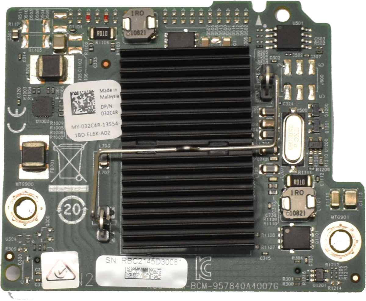 DELL Broadcom 57840S 10G Quad Port Mezzanine Network Daughter 032C4R