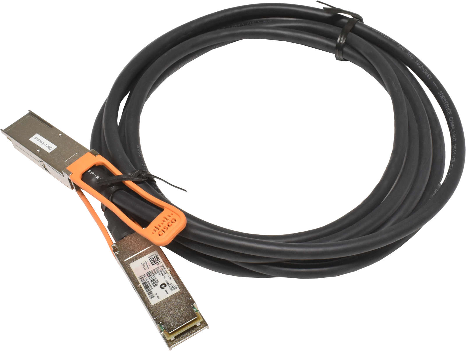 Cisco-QSFP-H40G-CU3M-37-1317-03-3m-40G-Passive-Cop-003.jpg Cisco QSFP-H40G-CU3M 37-1317-03 3m 40G Passive Copper DAC Data Cable QSFP+ - QSFP+