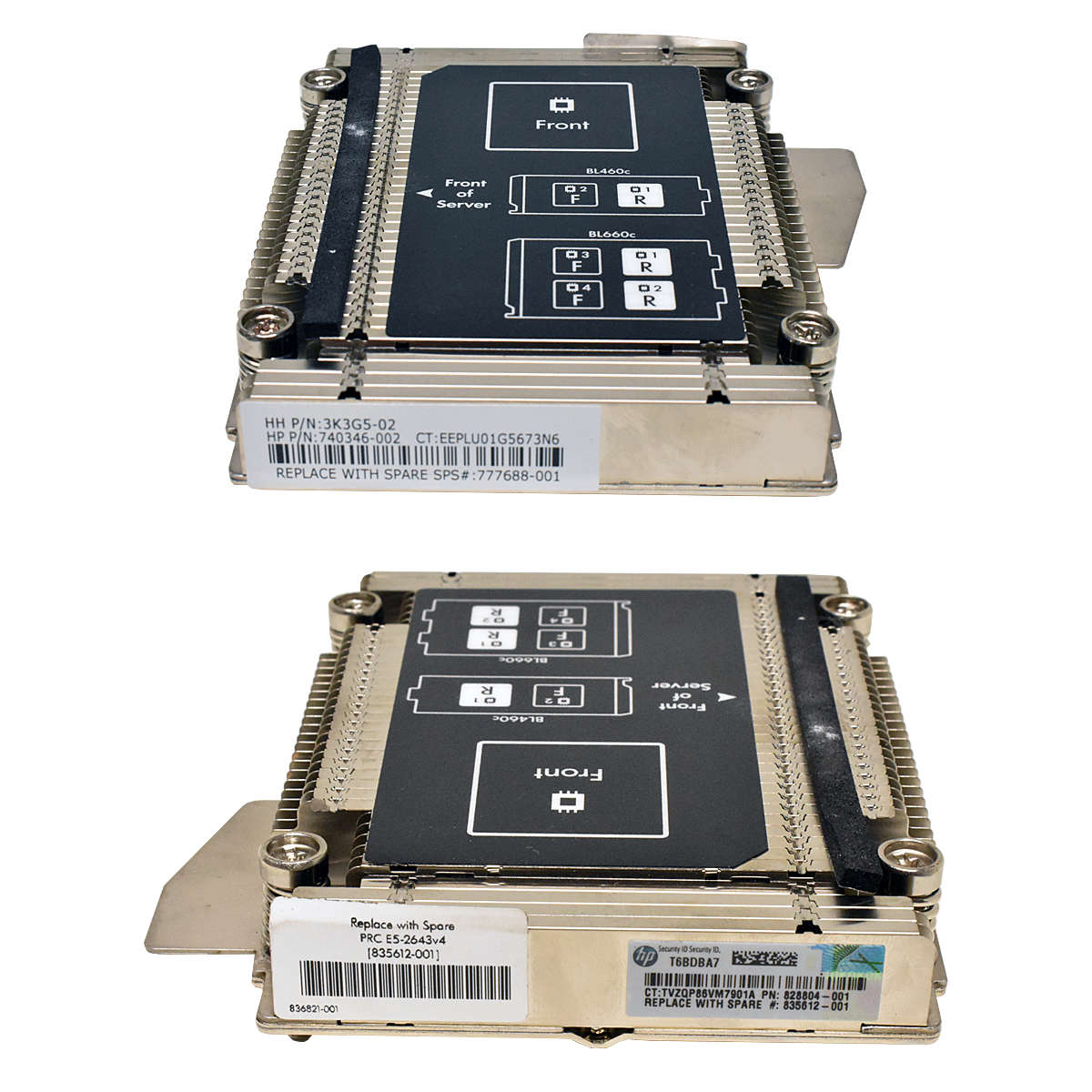 HP-ProLiant-BL460c-Gen9-CPU-2-Heatsink-Kühler-PN-7-004.jpg HP ProLiant BL460c Gen9 CPU 2 Heatsink / Kühler PN: 740346-002 777688-001