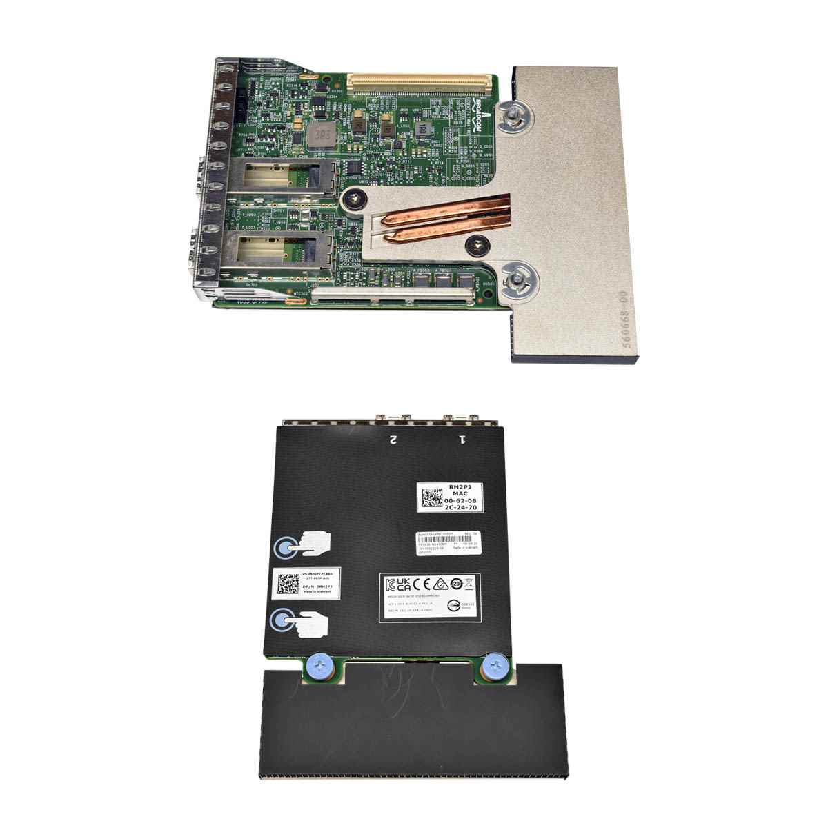 Dell Broadcom 57414 25 GHz Dual Port Fiber rNDC 0RH2PJ BCM957414M4140DDT Network Daughter Card NEW Dell Broadcom 57414 25 GHz Dual Port Fiber rNDC 0RH2PJ BCM957414M4140DDT Network Daughter Card NEW