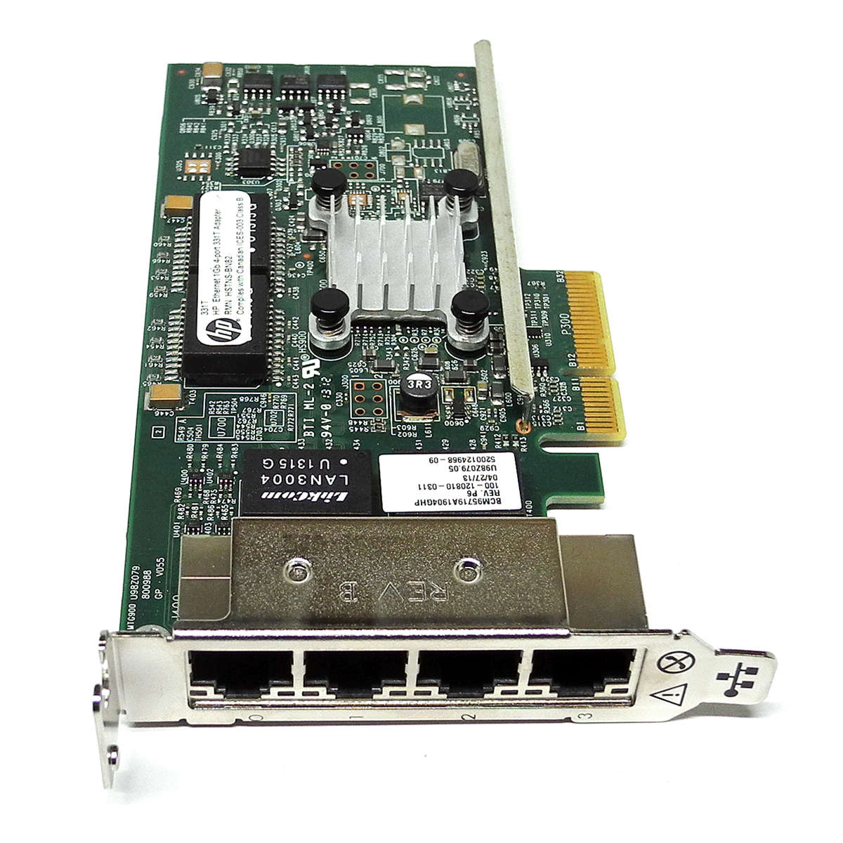 HP-331T-Quad-Port-PCIe-x4-Gigabit-Server-Adapter-6-003.jpg HP 331T Quad Port PCIe x4 Gigabit Server Adapter 649871-001 647592-001 LP