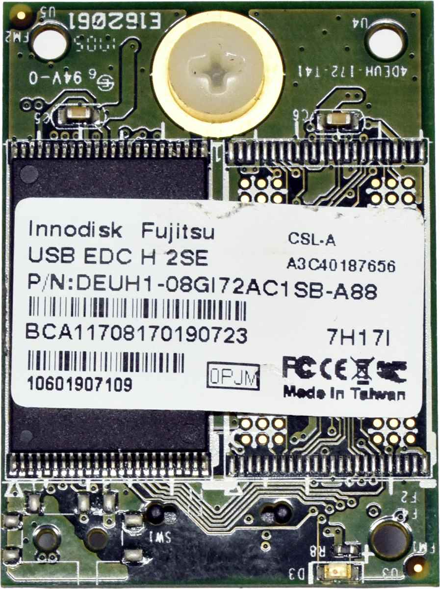 Fujitsu Innodisk USB EDC H 2SE DEUH1-08GI72AC1SB-A88 8GB Flash Memory Module Fujitsu Innodisk DEUH1-08GI72AC1SB-A88 USB EDC H 2SE 8GB Flash Memory Module