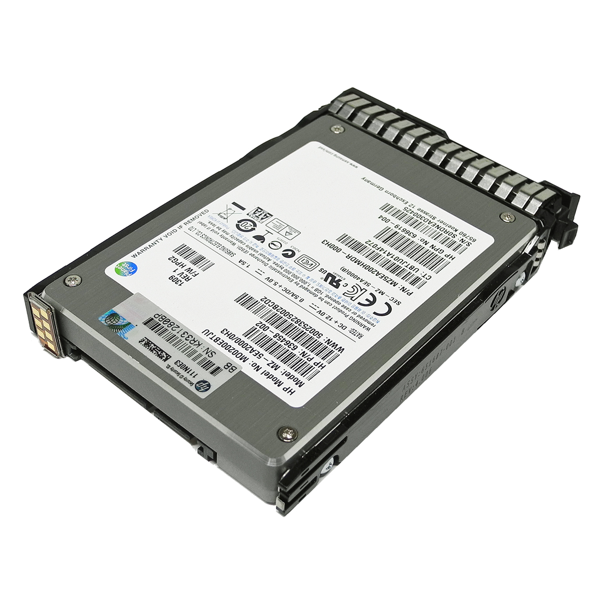 HP Samsung MZ-5EA2000/0H3 200GB 2,5" SATA SSD 636458-002 + Rahmen HP Samsung MZ-5EA2000/0H3 200GB 2,5" SATA SSD 636458-002 + Rahmen