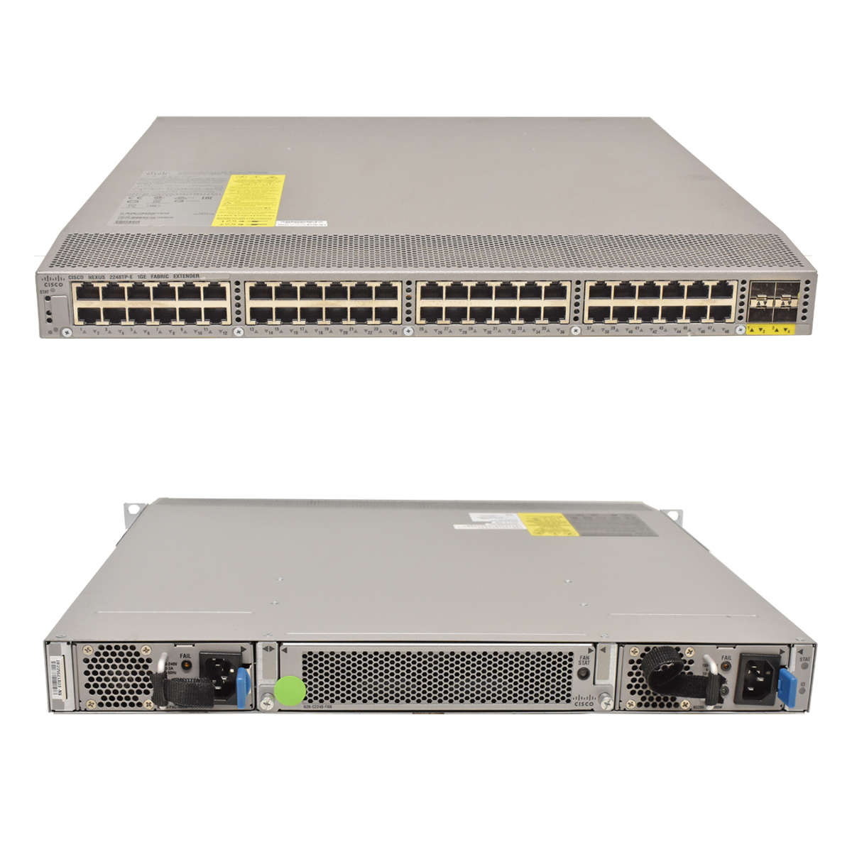 Cisco-Nexus-2248TP-E-1GE-N2K-C2248TP-E-1GE-68-4059-001.jpg Cisco Nexus 2248TP-E 1GE N2K-C2248TP-E-1GE 68-4059-01/02/03/04 52-Ports Dual PSUs
