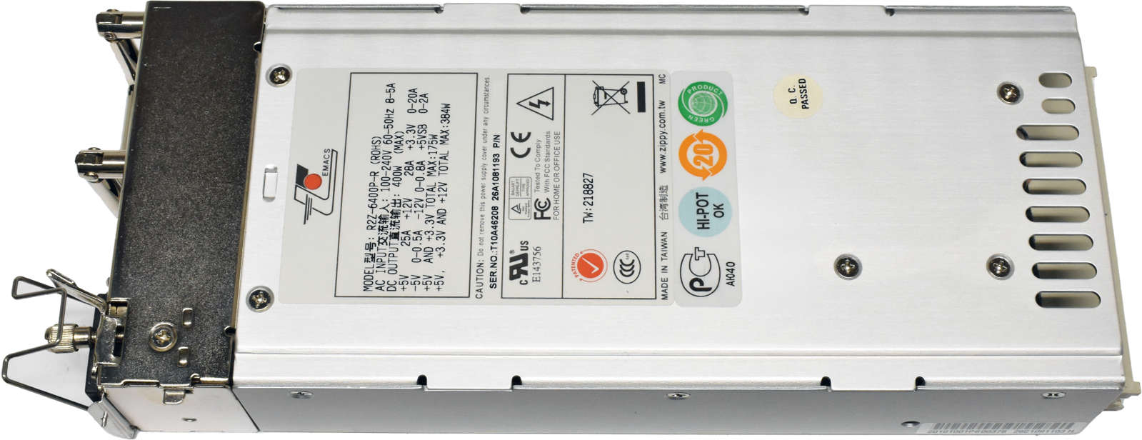 Emacs 400W Netzteil Power Supply R2Z-6400P-R B011260015