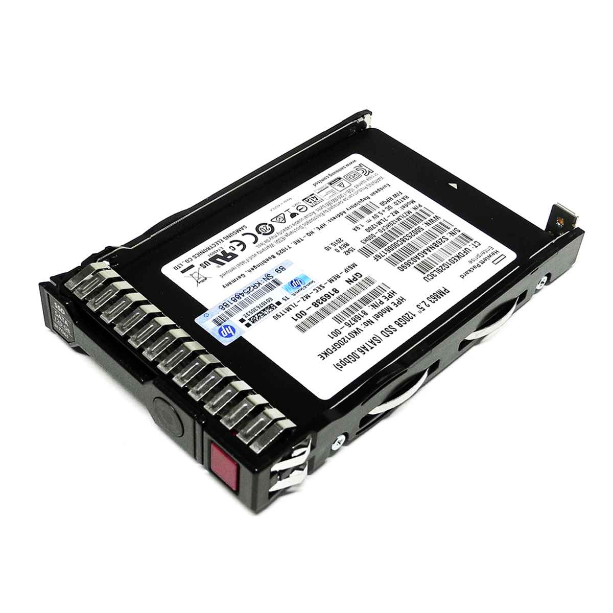 HP 120 GB SATA 6Gb SSD MZ-7LM1200 816876-001 mit Rahmen für ProLiant DL G8 G9 HP 120 GB SATA 6Gb SSD MZ-7LM1200 816876-001 mit Rahmen für ProLiant DL G8 G9
