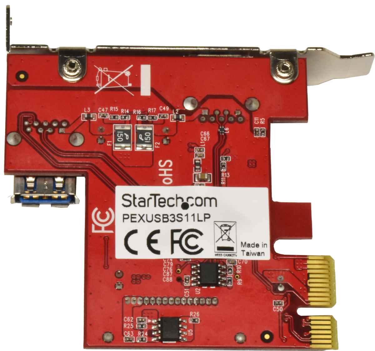 Dell 0NX3H5 Dual-Port USB-3.0 PCIe x1 Port Expansion Card
