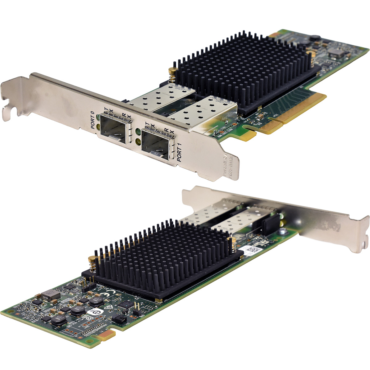 DELL 0RXNT1 0PD89Y Emulex LPE31002 Dual-Port 16Gb/s PCIe x8 FC Host Bus Adapter FP DELL 0RXNT1 0PD89Y Emulex LPE31002 Dual-Port 16Gb/s PCIe x8 FC Host Bus Adapter FP