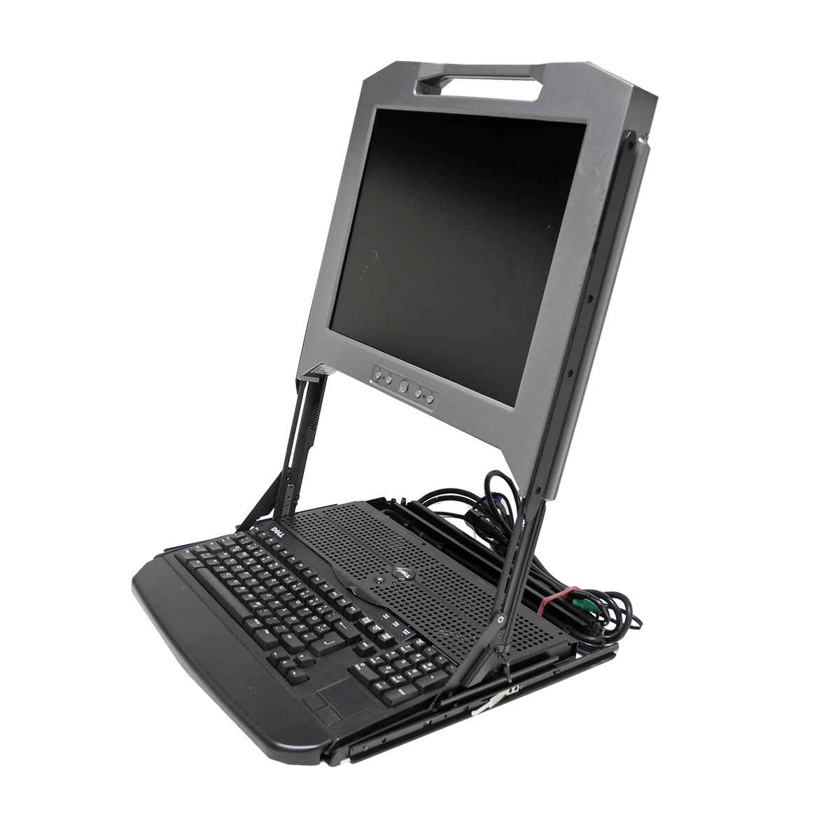 Dell 17 FP PowerEdge KVM Rack Console 17" QWERTZ DE Tastatur 137PH HP535 No AC