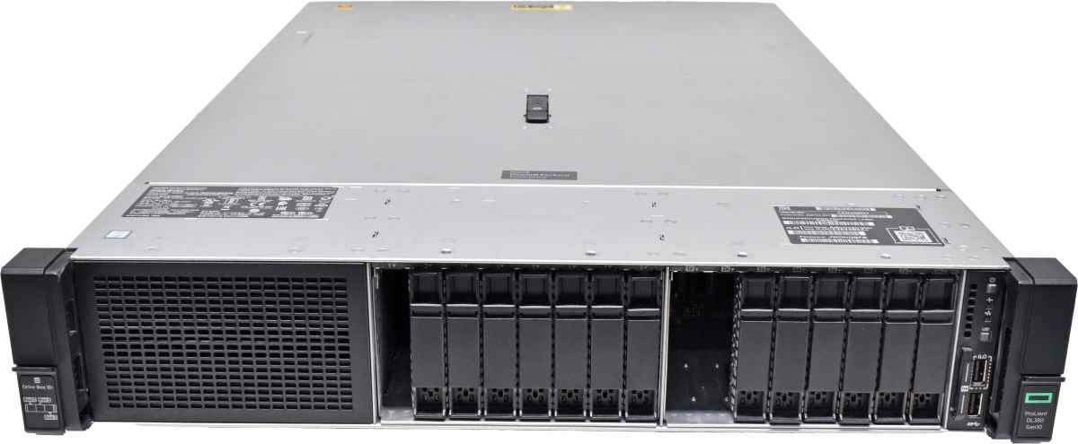 HP ProLiant DL380 G10 2U no CPU no PC4 RAM  2x Heatsink CPU 16x SFF 2,5 P824i-p MR