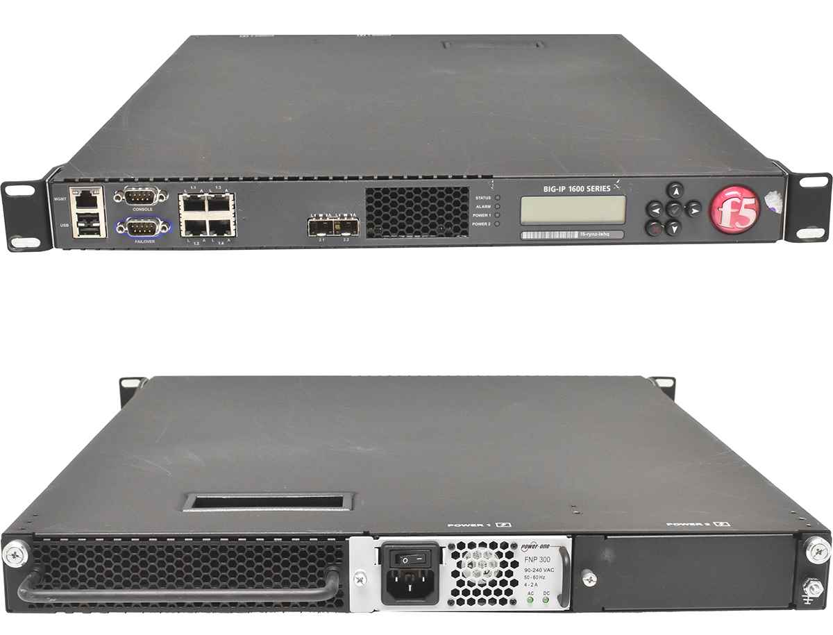 F5 Networks Big-IP 1600 Series 200-0294-21 Load Balancer 1 x PSU Rack Ears