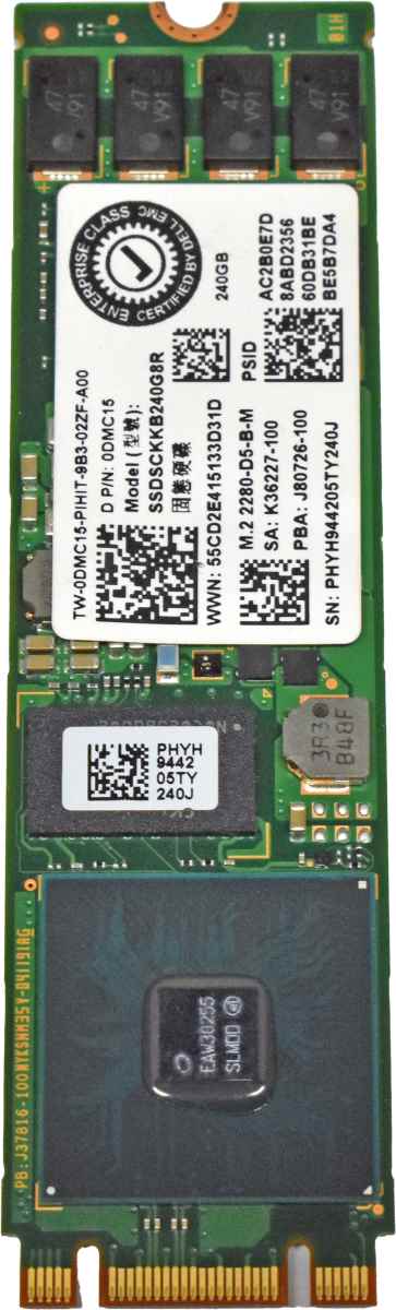 Dell Intel SSDSCKKB240G8R 0DMC15 240GB M.2 SSD SATA 6 Gbit/s Dell Intel SSDSCKKB240G8R 0DMC15 240GB M.2 SSD SATA 6 Gbit/s