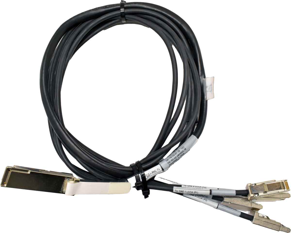 EMC Datenkabel QSFP - 4 x HSSDC2 038-003-708 2m EMC Datenkabel QSFP - 4 x HSSDC2 038-003-708 2m