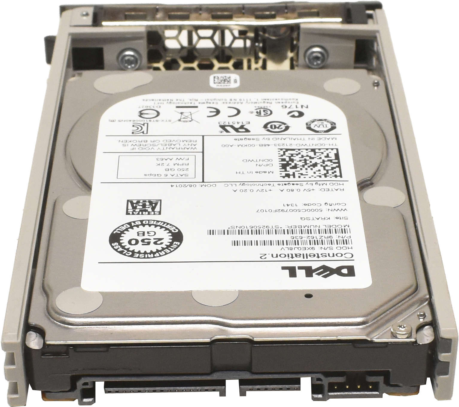 Dell-2-5-250GB-7-2K-6G-SATA-HDD-Festplatte-ST92506-004.jpg Dell 2.5" 250GB 7.2K 6G SATA HDD Festplatte ST9250610NS 0DNTWD + Rahmen