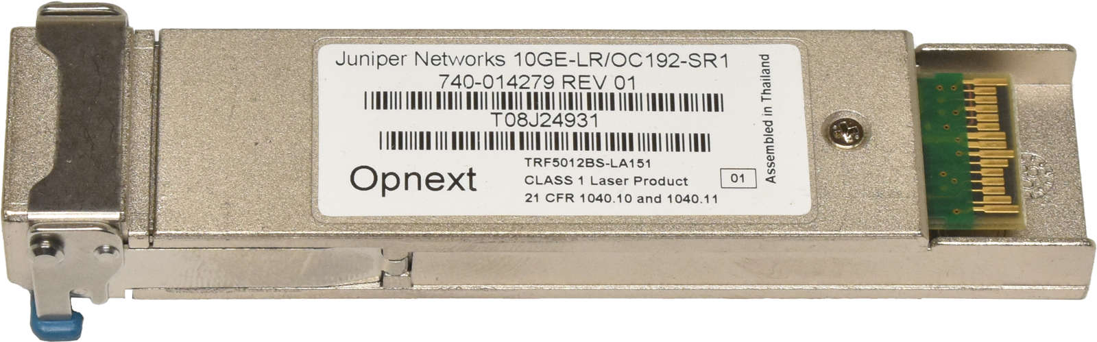 Juniper-Networks-10GE-LR-OC192-SR1-XFP-10G-1310nm-002.jpg Juniper Networks 10GE-LR/OC192-SR1 XFP 10G 1310nm 10km Transceiver 740-014279
