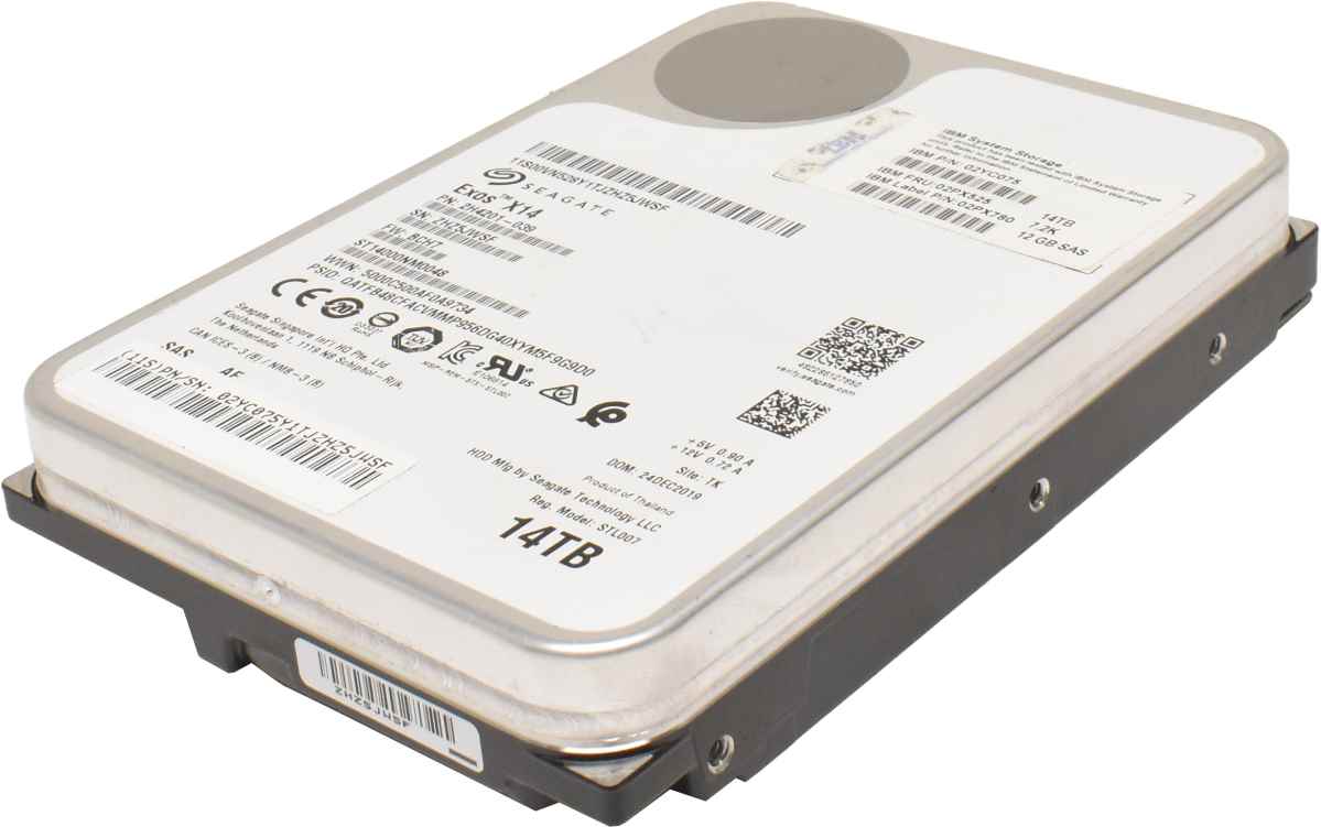 IBM Seagate Exos X14 14TB 02YC075 02PX525 ST14000NM0048 3.5" 7.2K 12G SAS HDD Festplatte IBM Seagate Exos X14 14TB 02YC075 02PX525 ST14000NM0048 3.5" 7.2K 12G SAS HDD Festplatte