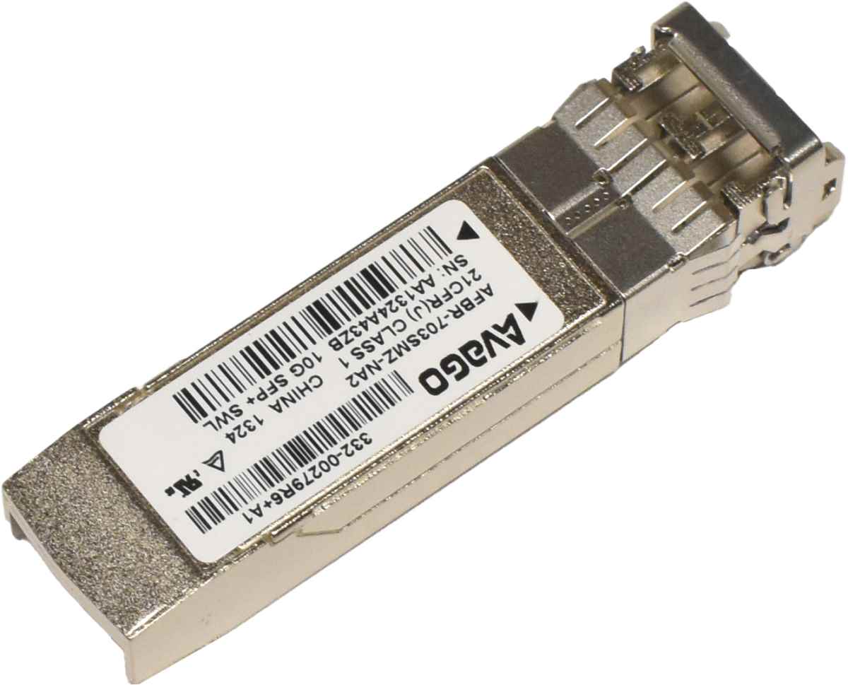Avago GBIC AFBR-703SMZ-NA2 10GB SFP+ 850nm 300m SWL Transceiver 332-00279R6+A1 Avago GBIC AFBR-703SMZ-NA2 10GB SFP+ 850nm 300m SWL Transceiver 332-00279R6+A1