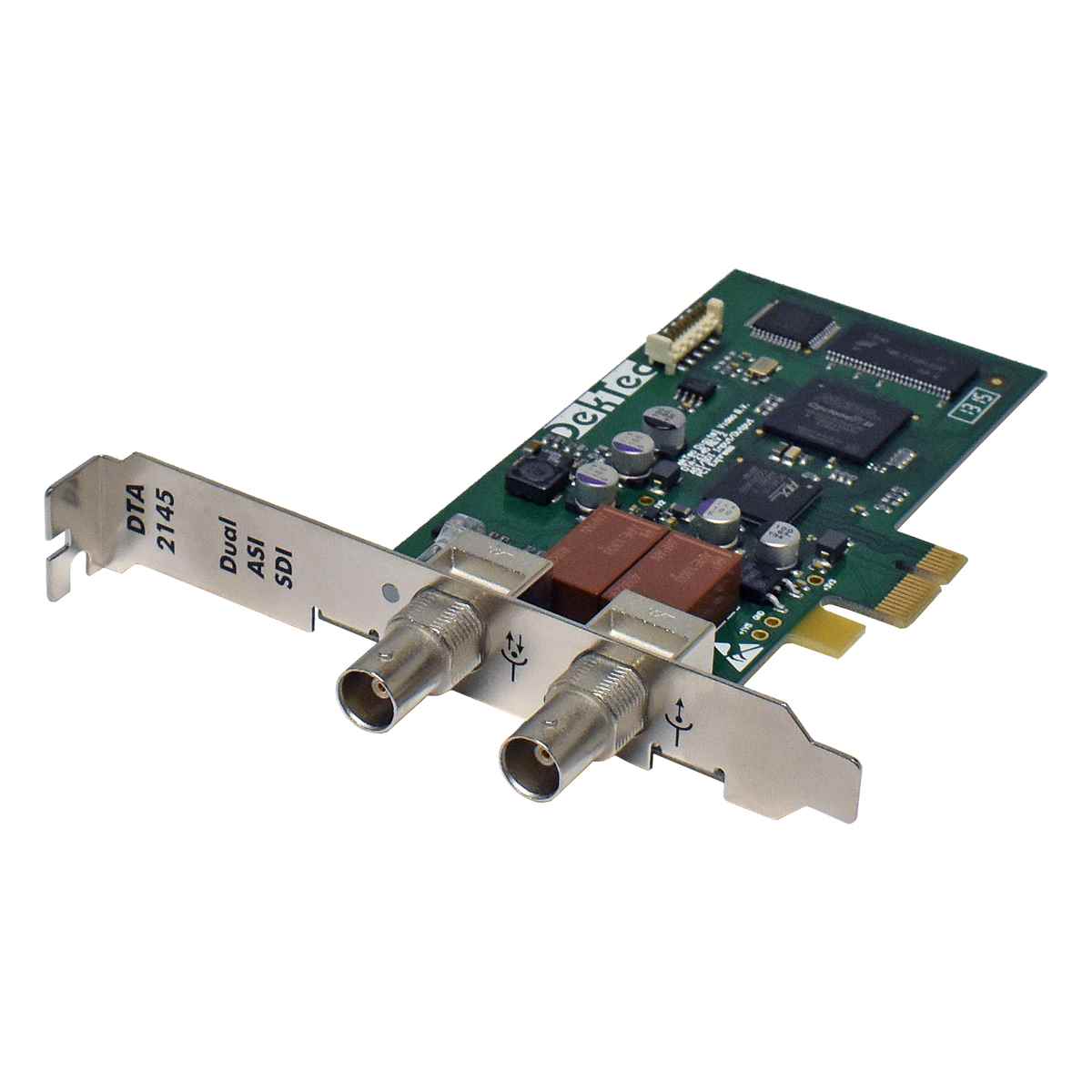 DekTec DTA-2145 ASI/SD-SDI input output with relay bypass for PCIe FP DekTec DTA-2145 ASI/SD-SDI input output with relay bypass for PCIe FP