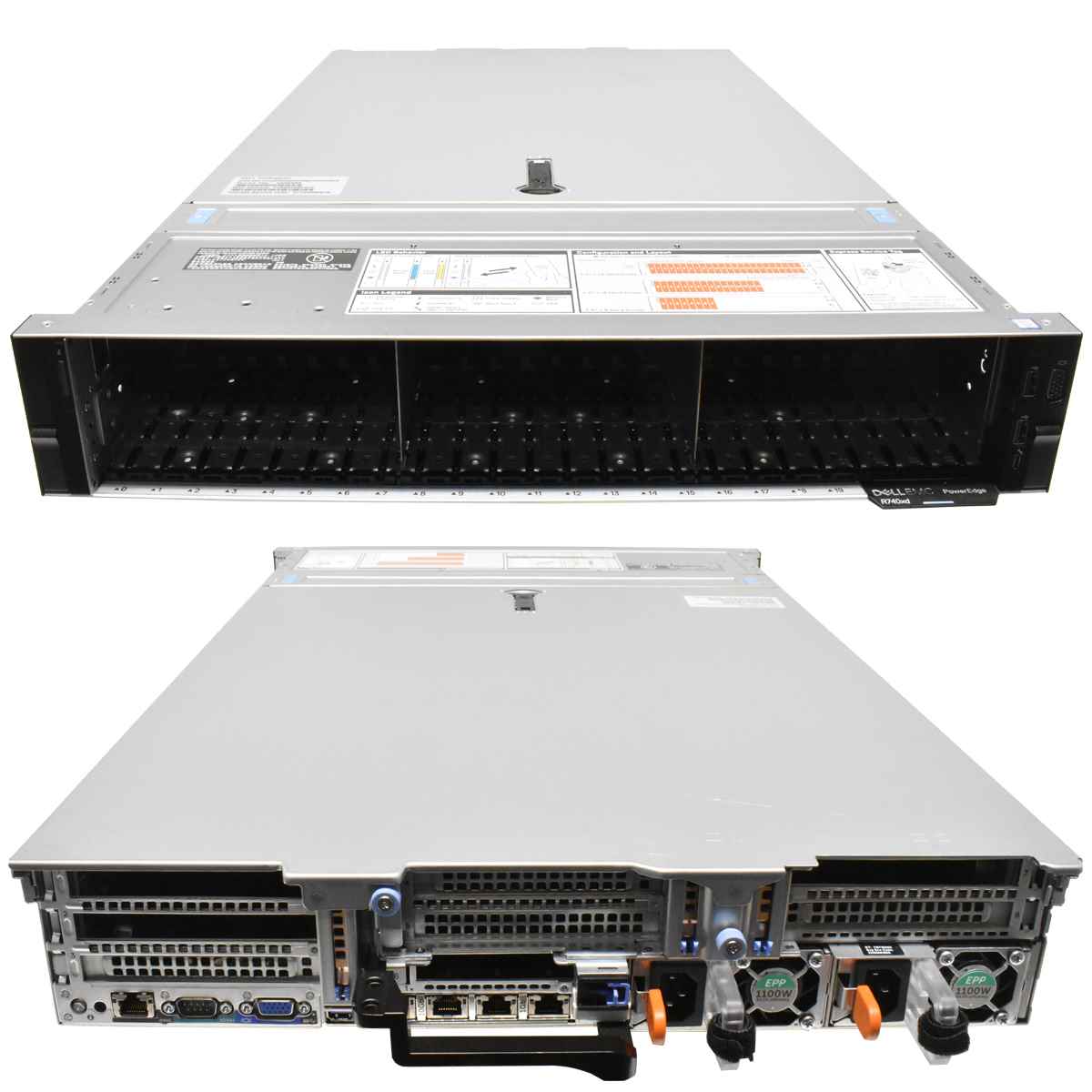 Dell PowerEdge R740xd NO CPU RAM 2x Normale HS 24 SFF 2,5" H730p Dell PowerEdge R740xd NO CPU RAM 2x Normale HS 24 SFF 2,5" H740p