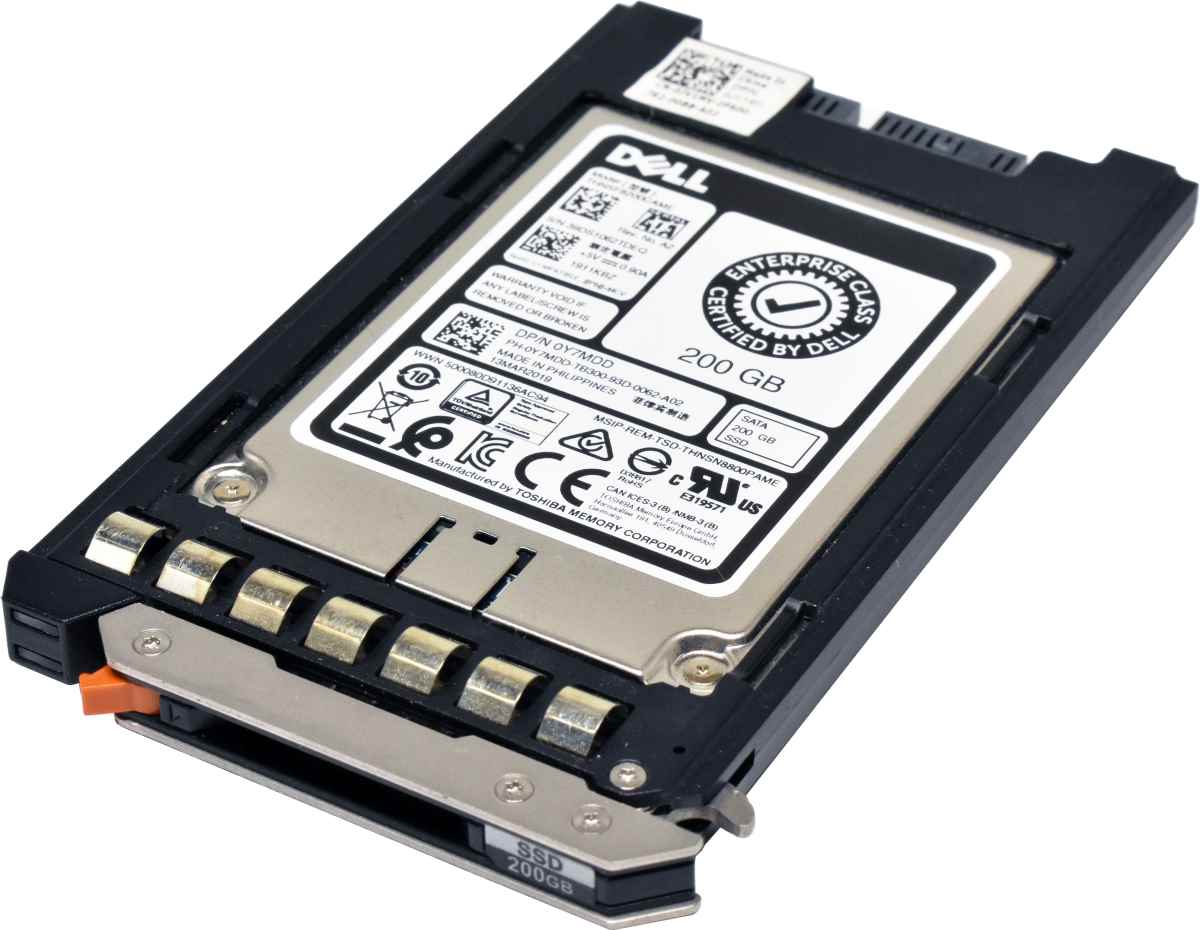 Dell Toshiba 200GB 1.8" 6G SATA SSD THNSF8200CAME 0Y7MDD PowerEdge M830 M630 M430 Blade