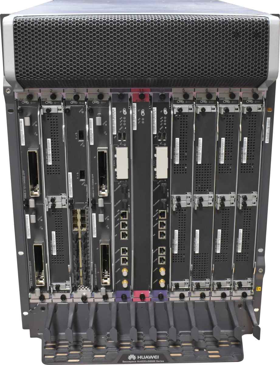 Huawei Secospace AntiDDos8080 Protection System 11x Modules inclusive LPUF-40-A Huawei Secospace AntiDDos8080 Protection System 11x Modules inclusive LPUF-40-A