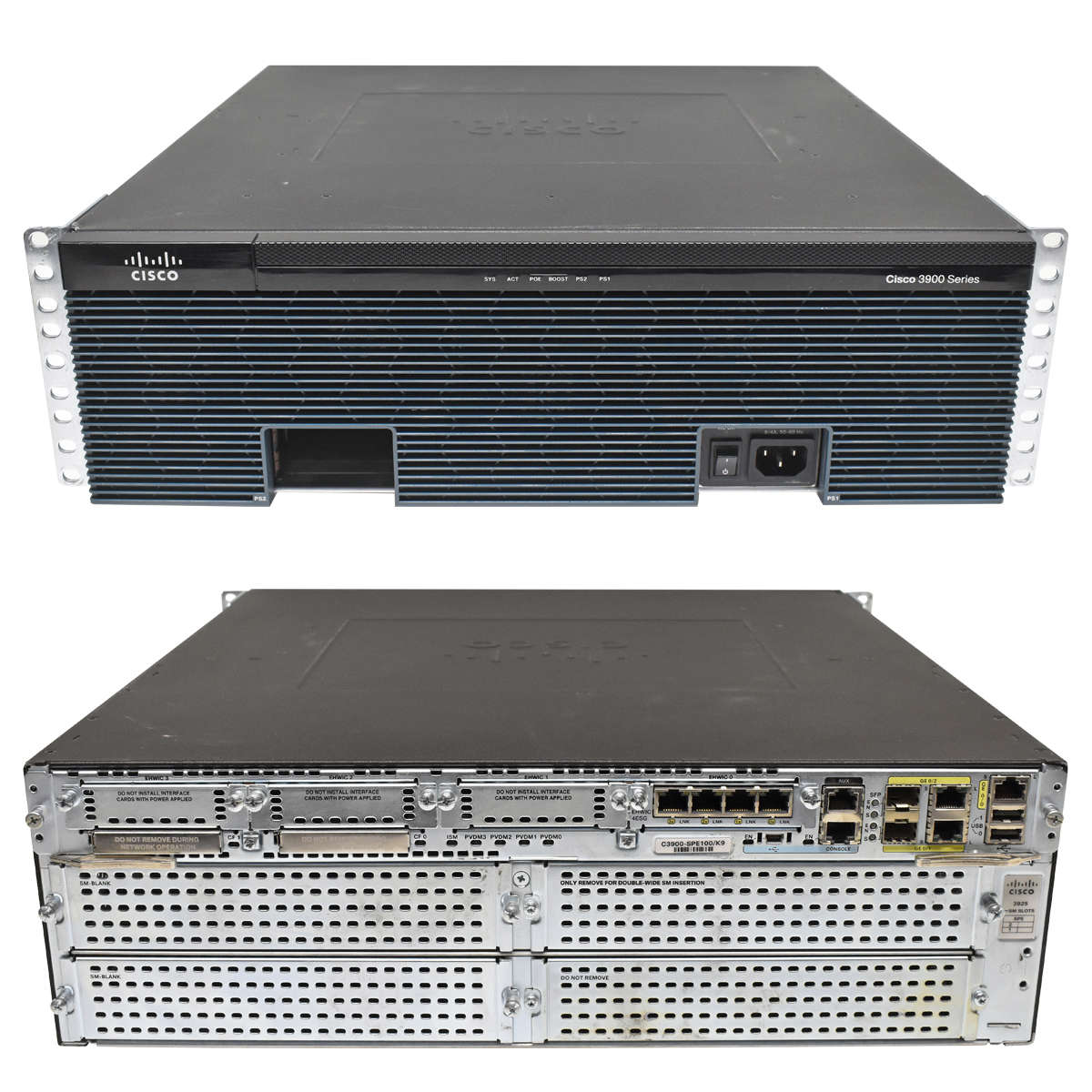 Cisco-3925-Router-C3900-SPE100K9-4-Port-Gigabit-Et-001.jpg Cisco 3925 Router C3900-SPE100K9 + 4-Port Gigabit Ethernet Interface Card EHWIC-4ESG