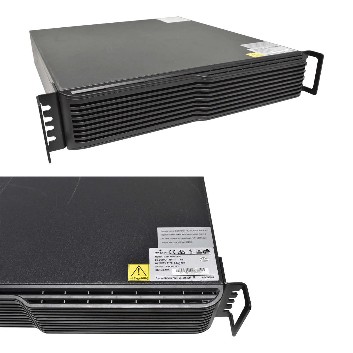 Emerson GXT4-48VBatte ext. battery cabinet 40A 9 Ah 12V