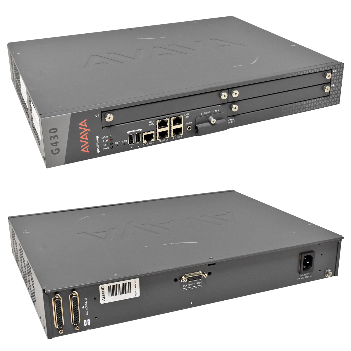 Avaya G430 700476393 3-Slot Media Gateway Avaya G430 700476393 3-Slot VoIP IP Media Gateway