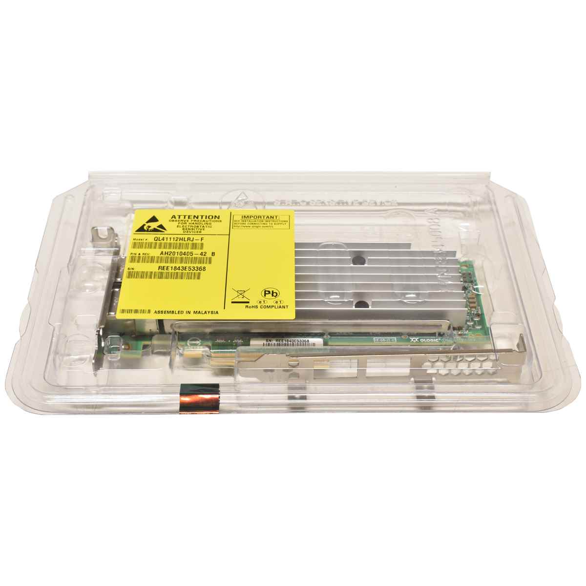 Fujitsu Qlogic QL41112HLRJ-F QL41112 2x Port 10Gbps PCIe FP LP AH2010405-42 NEW Fujitsu Qlogic QL41112HLRJ-F QL41112 2x Port 10Gbps PCIe FP LP AH2010405-42 NEW