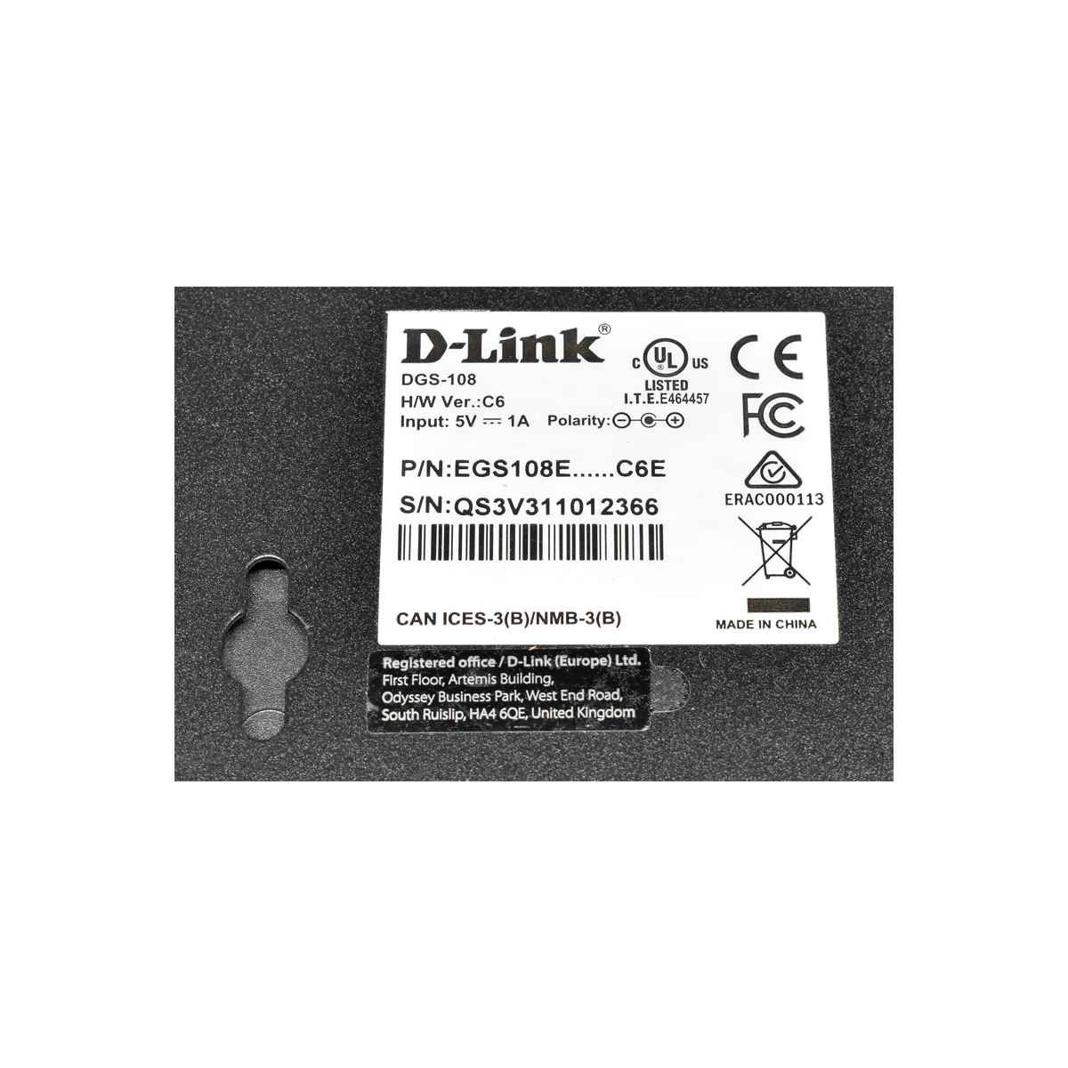 D-Link DGS-108 EGS108E 8-Port Gigabit Ethernet Switch + Netzteil