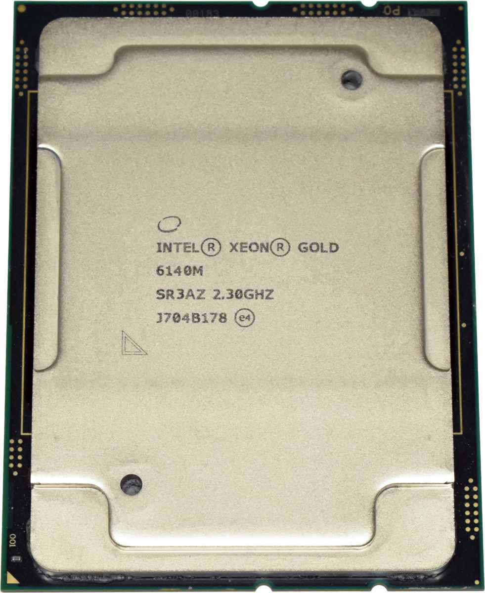 Intel Xeon Gold Processor 6140M 18-Core 2.30 GHz 24,75 MB Cache SR3AZ FCLGA3647 Intel Xeon Gold Processor 6140M 18-Core 2.30 GHz 24,75 MB Cache SR3AZ FCLGA3647